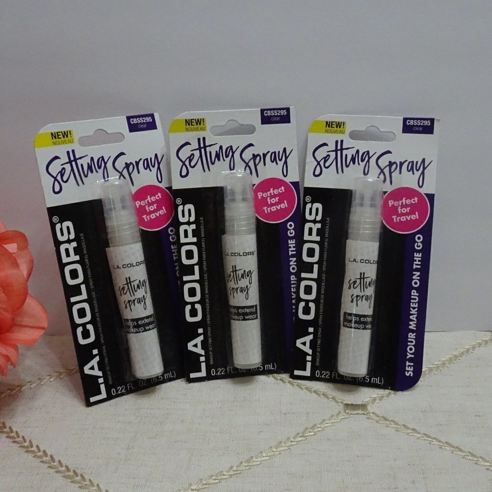 Clearance💎5/$25 L.A. Colors MAKE-UP SETTING SPRAY Travel Lot 3
